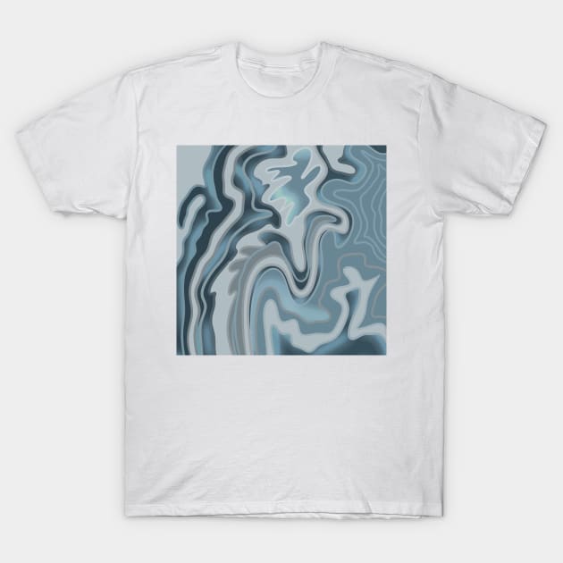 Blue waves T-Shirt by jen28